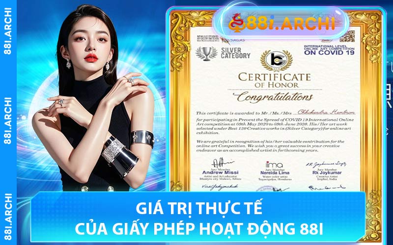 Giá Trị Thực Tế Của Giấy Phép Hoạt Động 88I