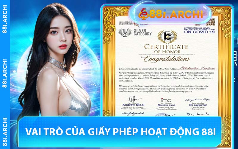 Vai Trò Của Giấy Phép Hoạt Động 88I